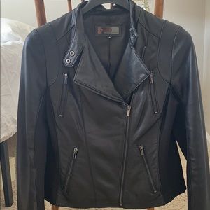 Medium leather jacket